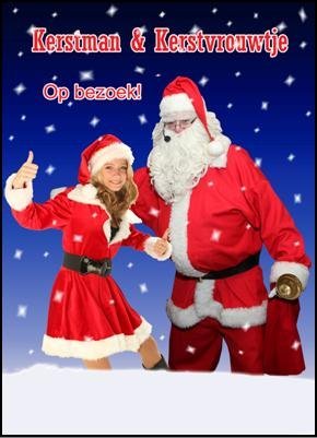 Bezoekje van Kerstman & Kersvrouwtje